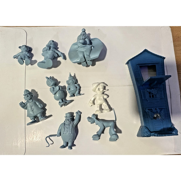 LOT Vintage Marx Disney Dumbo TV Playhouse w 2-Story House & Pinocchio FREE SHIP - Picture 5 of 12